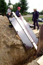 Bednící deska detail